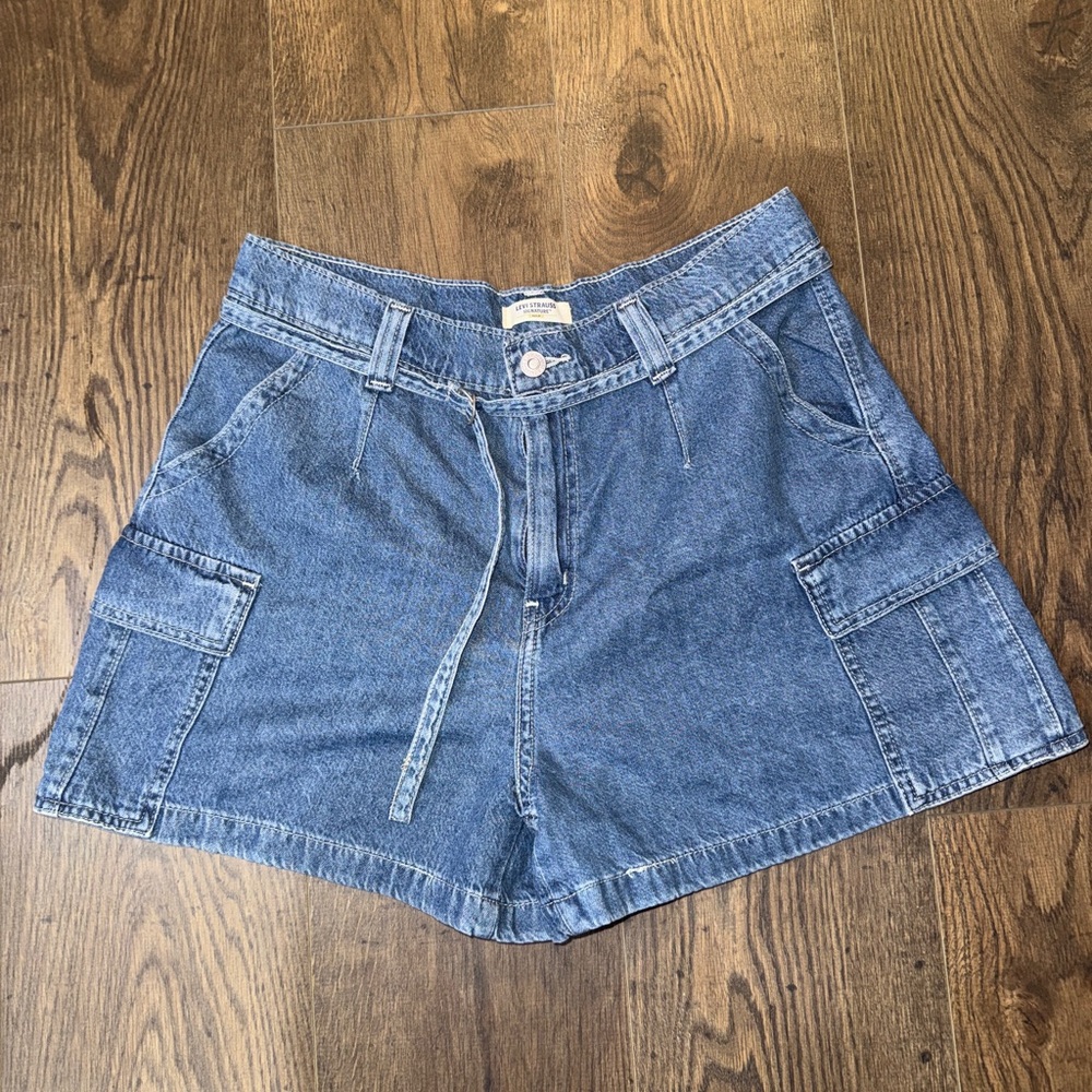 Signature by Levi Strauss Blue Women's Cargo Shorts